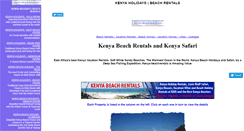Desktop Screenshot of kenya-beachrentals.com