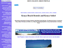 Tablet Screenshot of kenya-beachrentals.com